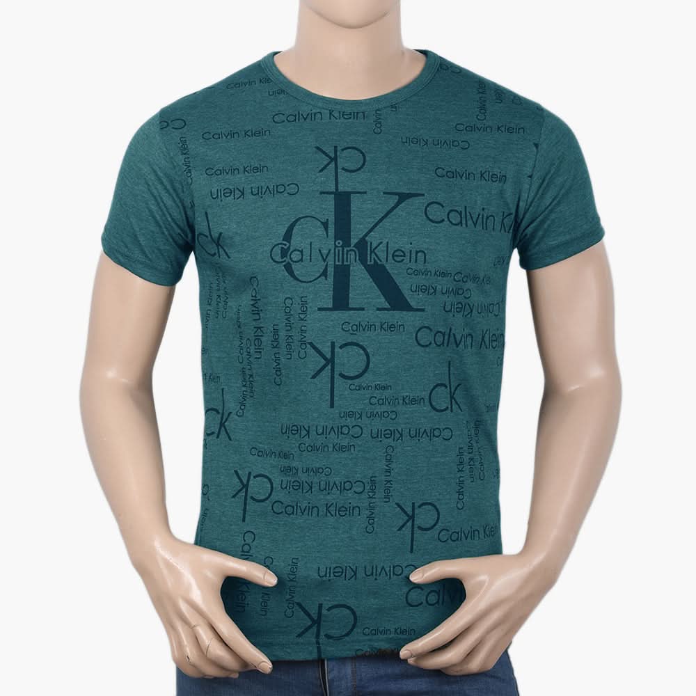 Men's Half Sleeves T-Shirt - Sea Green, Men's T-Shirts & Polos, Chase Value, Chase Value