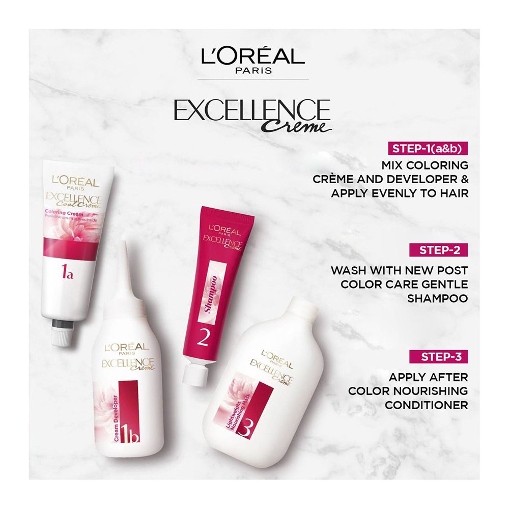 L'Oreal Paris Excellence Creme Hair Colour, Ash Blond 7.1, Hair Color, Loreal, Chase Value