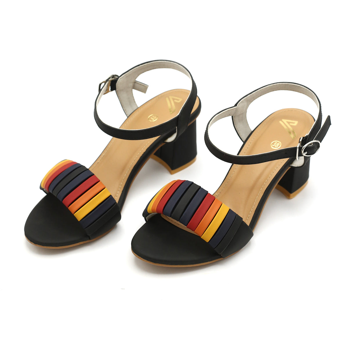 Girls Fancy Heel Sandal - Black, Girls Heels, Chase Value, Chase Value
