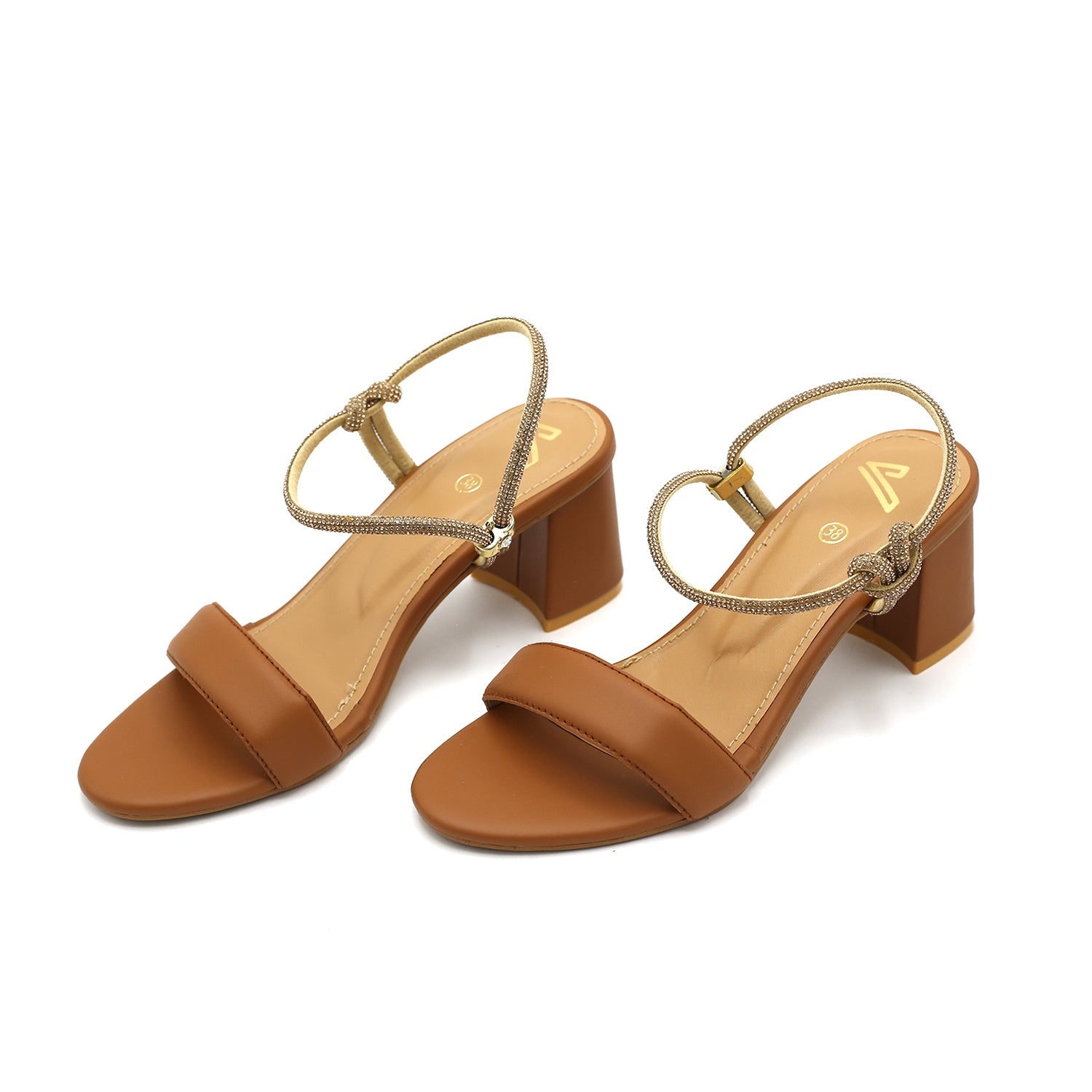 Women's Heel Sandal - Mustard, Women Heels, Chase Value, Chase Value