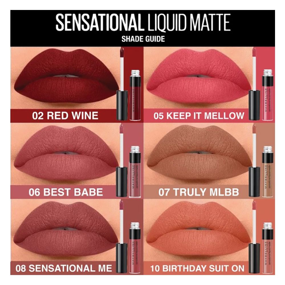 Maybelline New York Color Sensational Liquid Matte Lipstick, 06, Best Babe, Lip Gloss And Balm, Maybelline, Chase Value