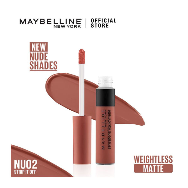 Maybelline Color Sensational Liquid Matte Nu02 Strip It Off, Lipstick, Maybelline, Chase Value