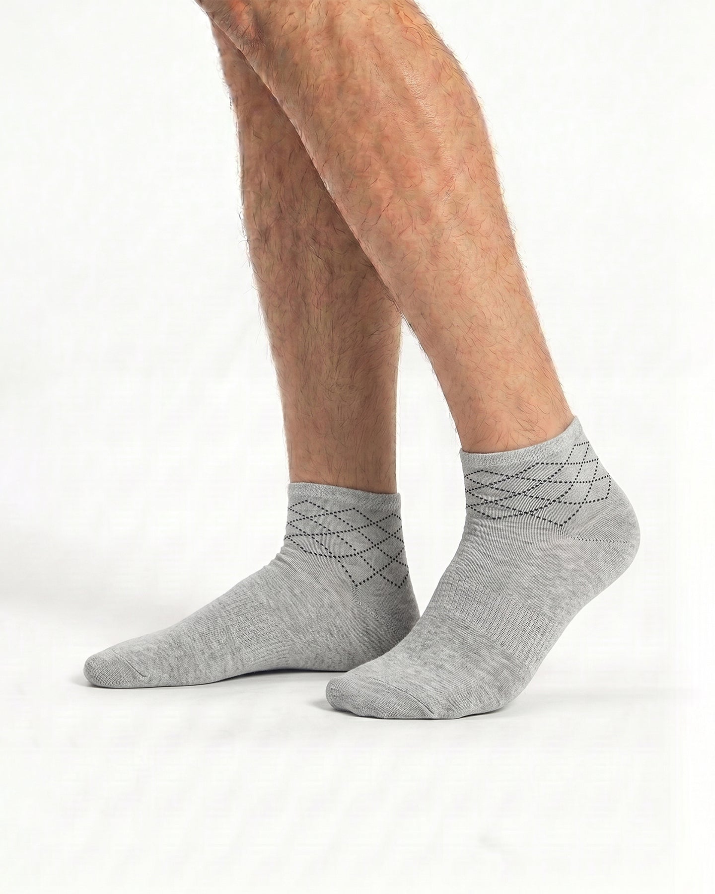Men's Abstract Ankle Socks - 2 Pair