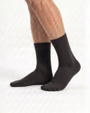 Men's Plain Crew Socks - 2 Pair