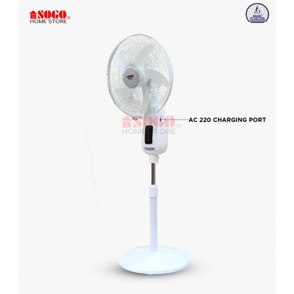 SOGO Rechargeable Floor Fan JPN-680, Home & Lifestyle, Charging Fans, SOGO, Chase Value
