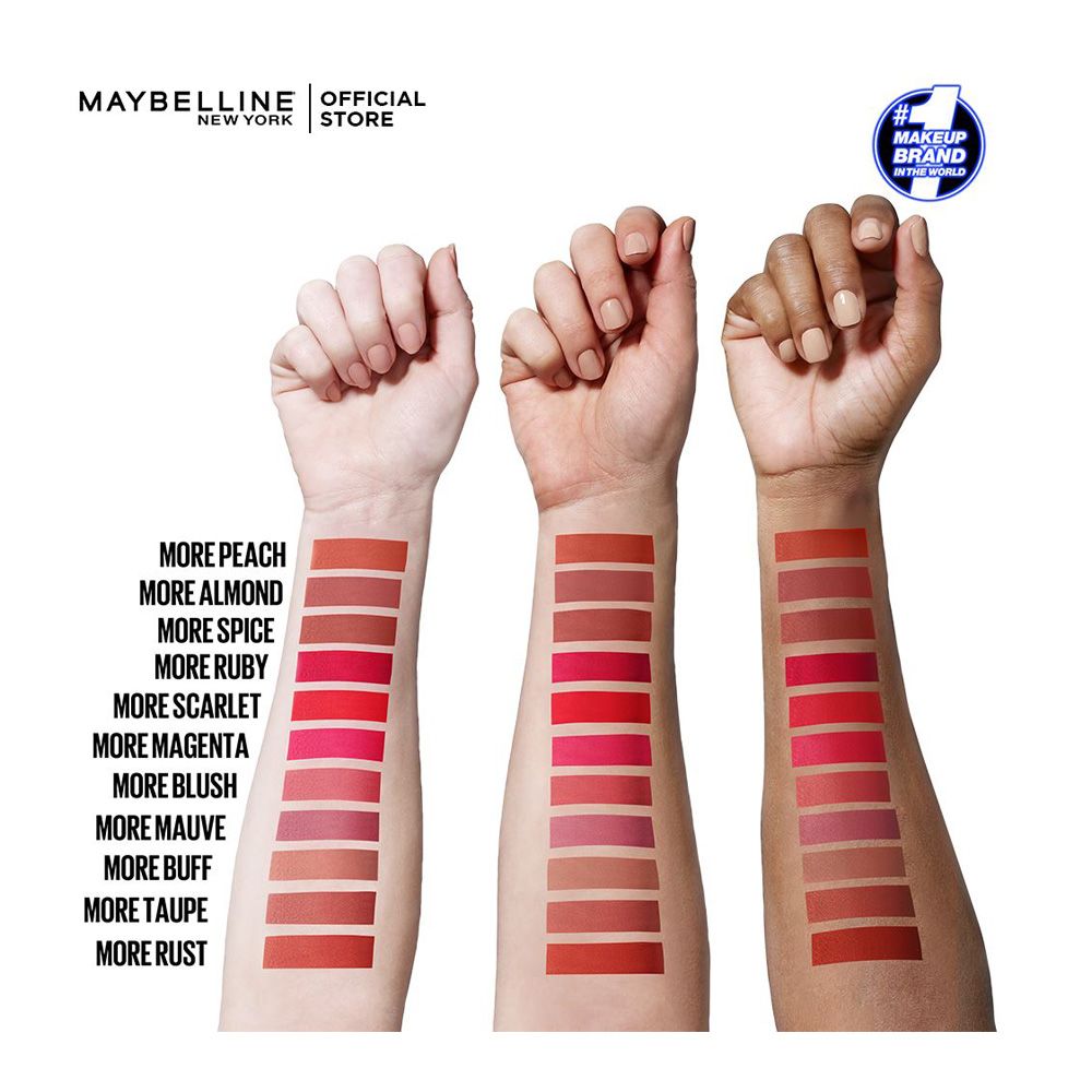 Maybelline New York Color Sensational Ultimate Matte Lipstick, 899 More Rust, Lipstick, Maybelline, Chase Value