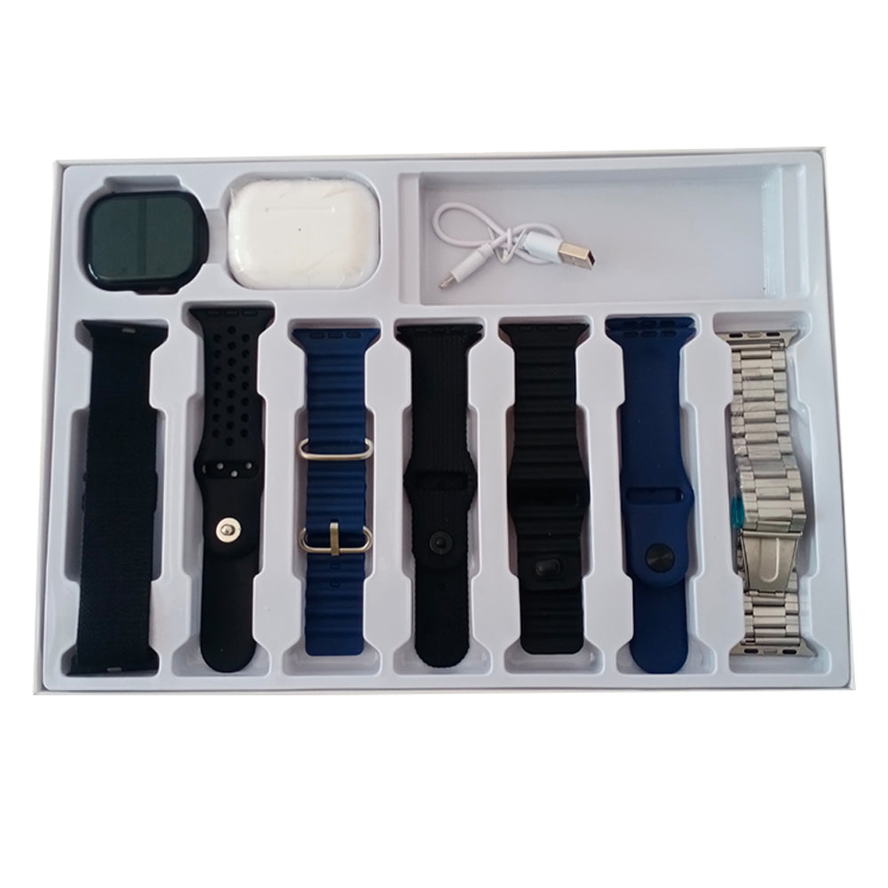 V11 Smart Watch with Earbuds 3rd Gen & 7 Straps, Smart Watches, Chase Value, Chase Value