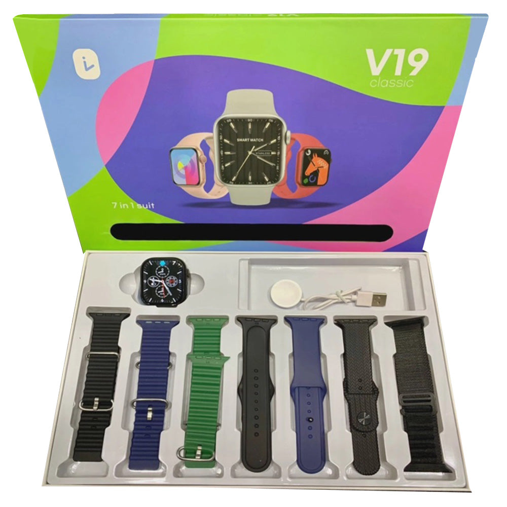 Fitness Tracker V19 Classic Smart Watch 7-in-1 Combo, Smart Watches, Chase Value, Chase Value