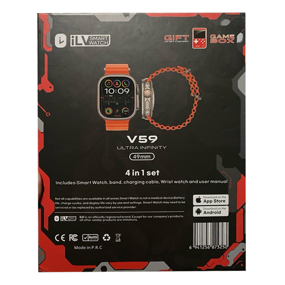 Game Console, Fitness Tracker - V59 Ultra Smart Watch Gift Set, Smart Watches, Chase Value, Chase Value
