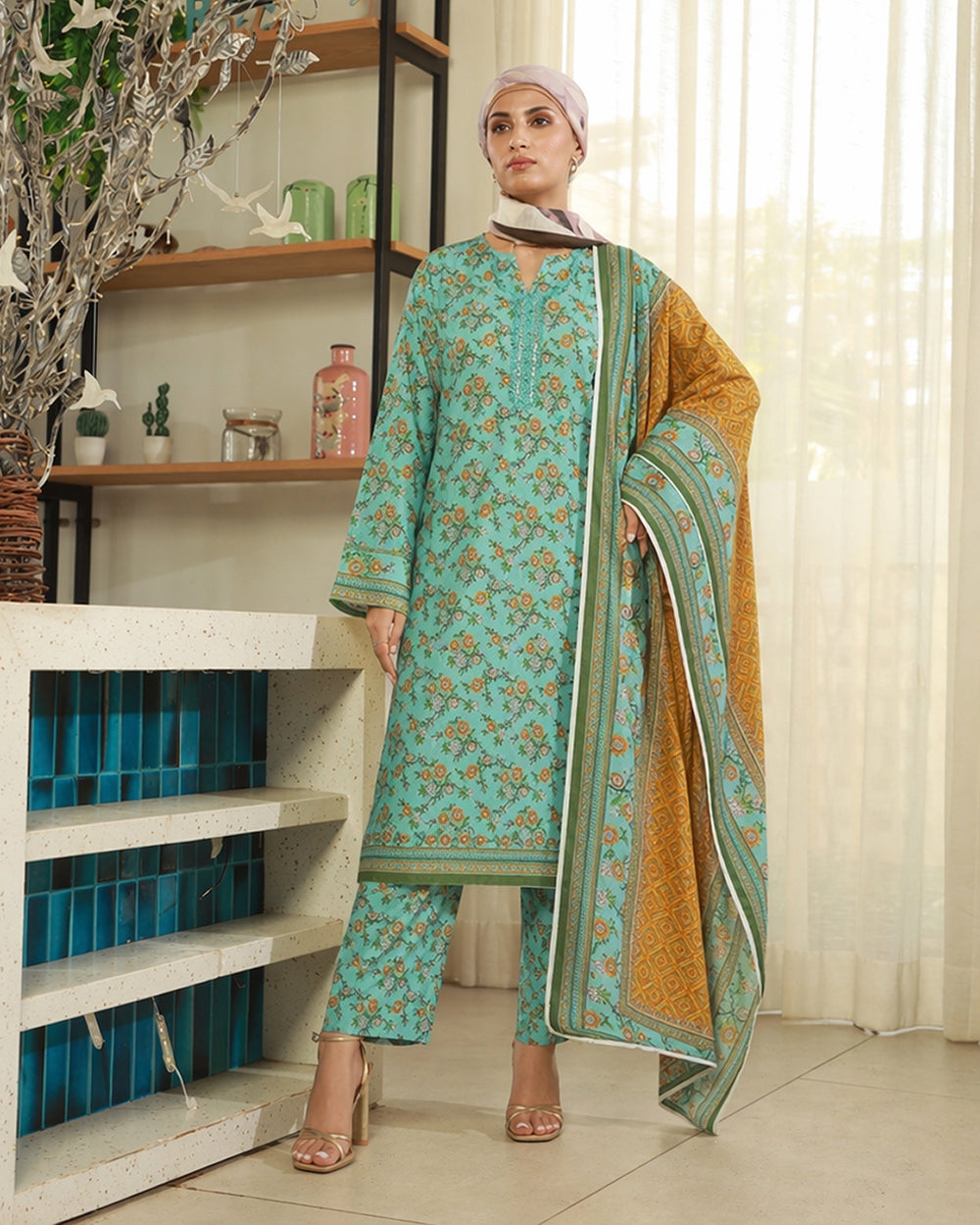 Valuables Exclusive Digital Printed 3Pc Suit - 2, Women, 3Pcs Shalwar Suit, Valuables, Chase Value