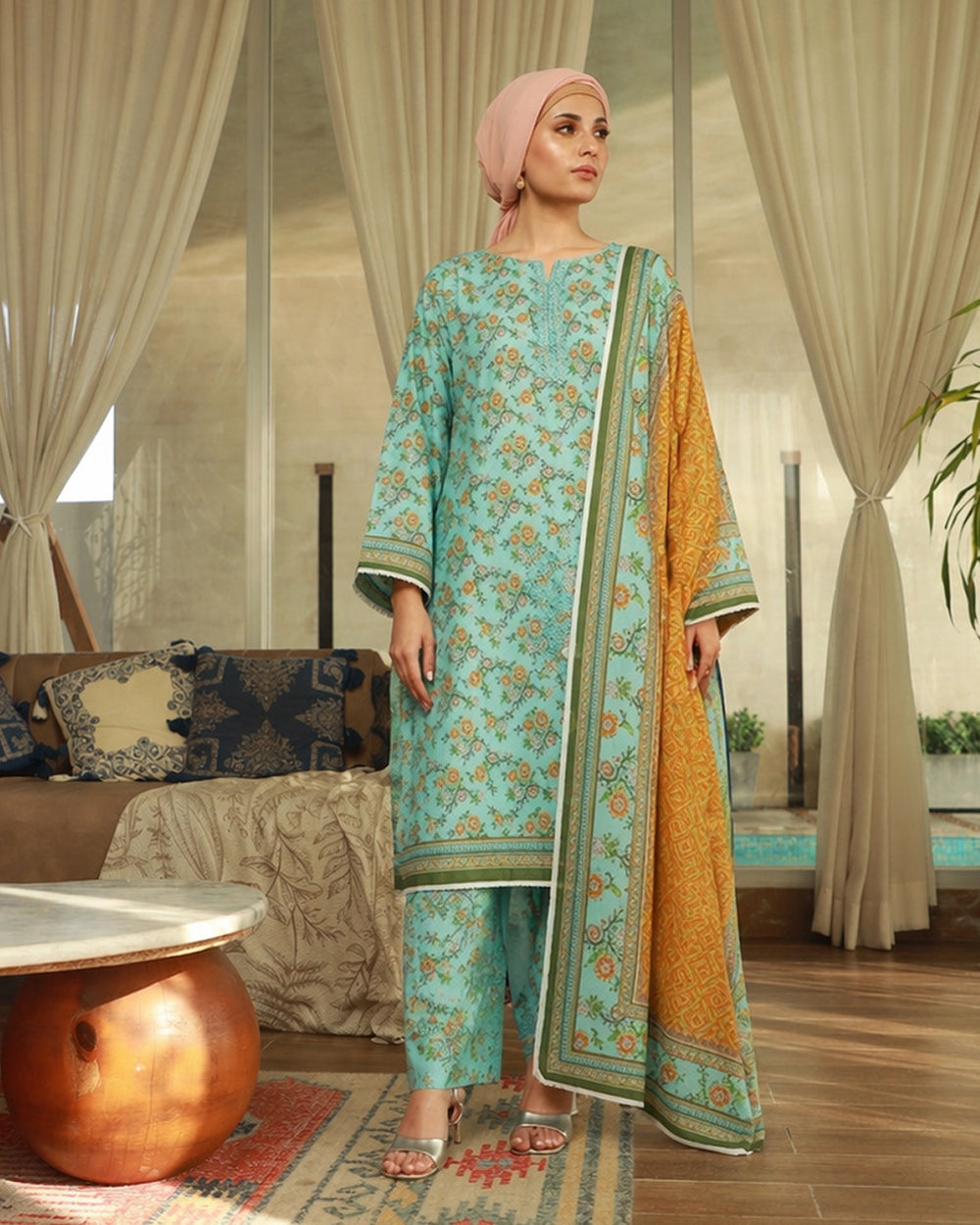 Valuables Exclusive Digital Printed 3Pc Suit - 1, Women, 3Pcs Shalwar Suit, Valuables, Chase Value