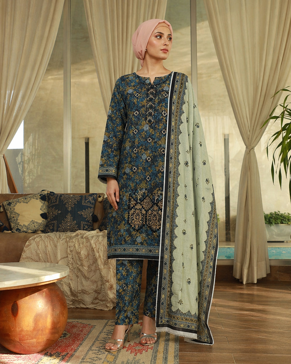 Valuables Exclusive Digital Printed 3Pc Suit - 2, Women, 3Pcs Shalwar Suit, Valuables, Chase Value