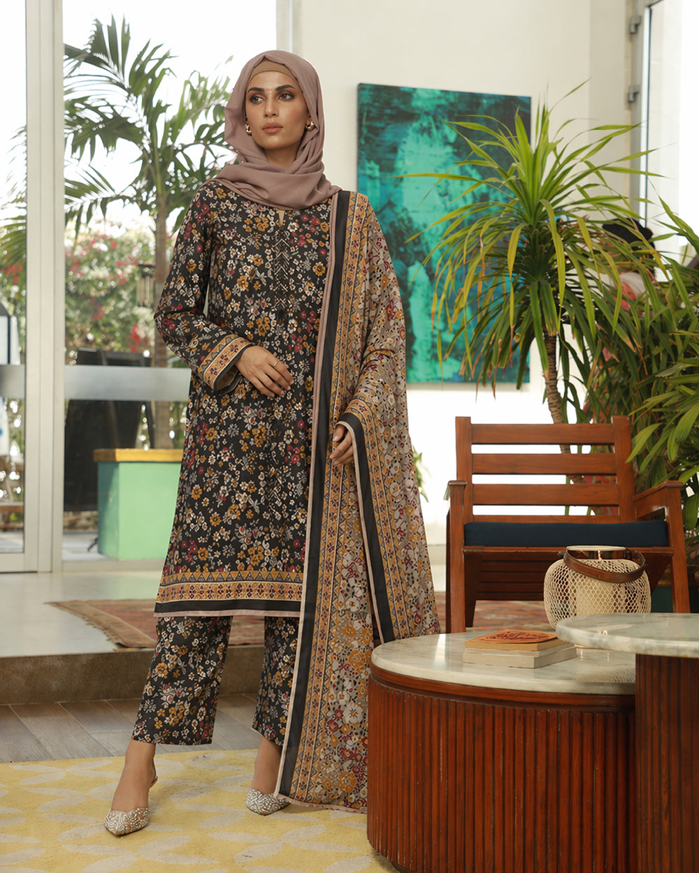 Valuables Exclusive Digital Printed 3Pc Suit - 5, Women, 3Pcs Shalwar Suit, Valuables, Chase Value