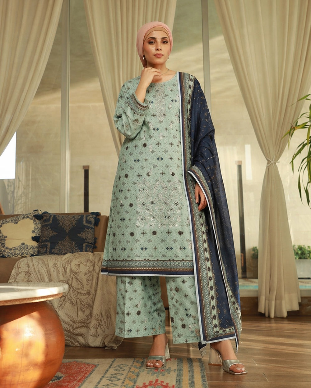 Valuables Exclusive Digital Printed 3Pc Suit - 9, Women, 3Pcs Shalwar Suit, Valuables, Chase Value