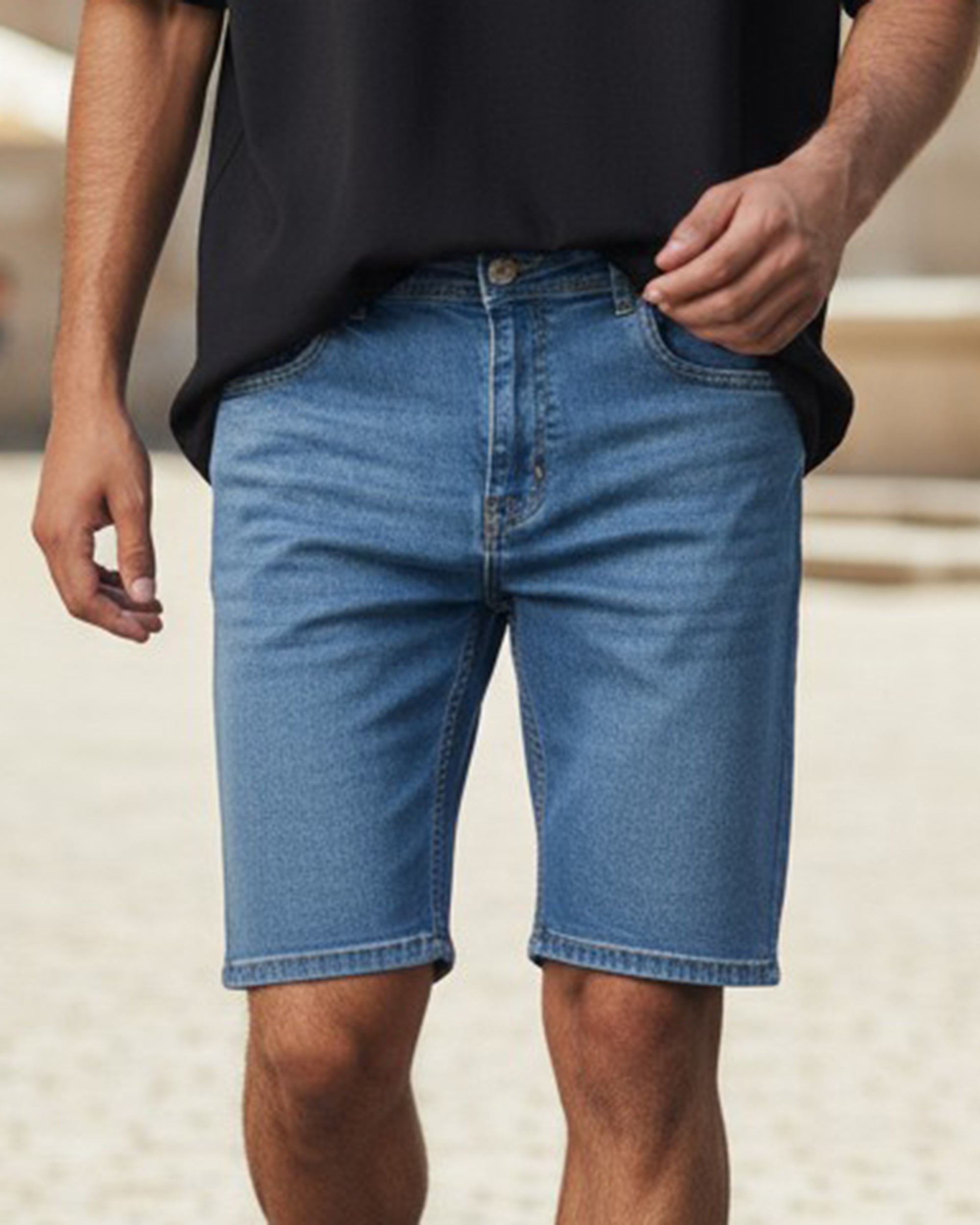 Eminent Men's Denim Short - Ice Blue, Men's Shorts, Eminent, Chase Value