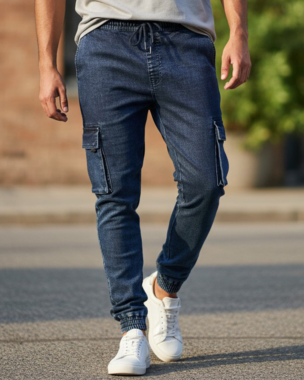 Eminent Men's Denim Cargo Pant - Blue, Men's Casual Pants & Jeans, Eminent, Chase Value