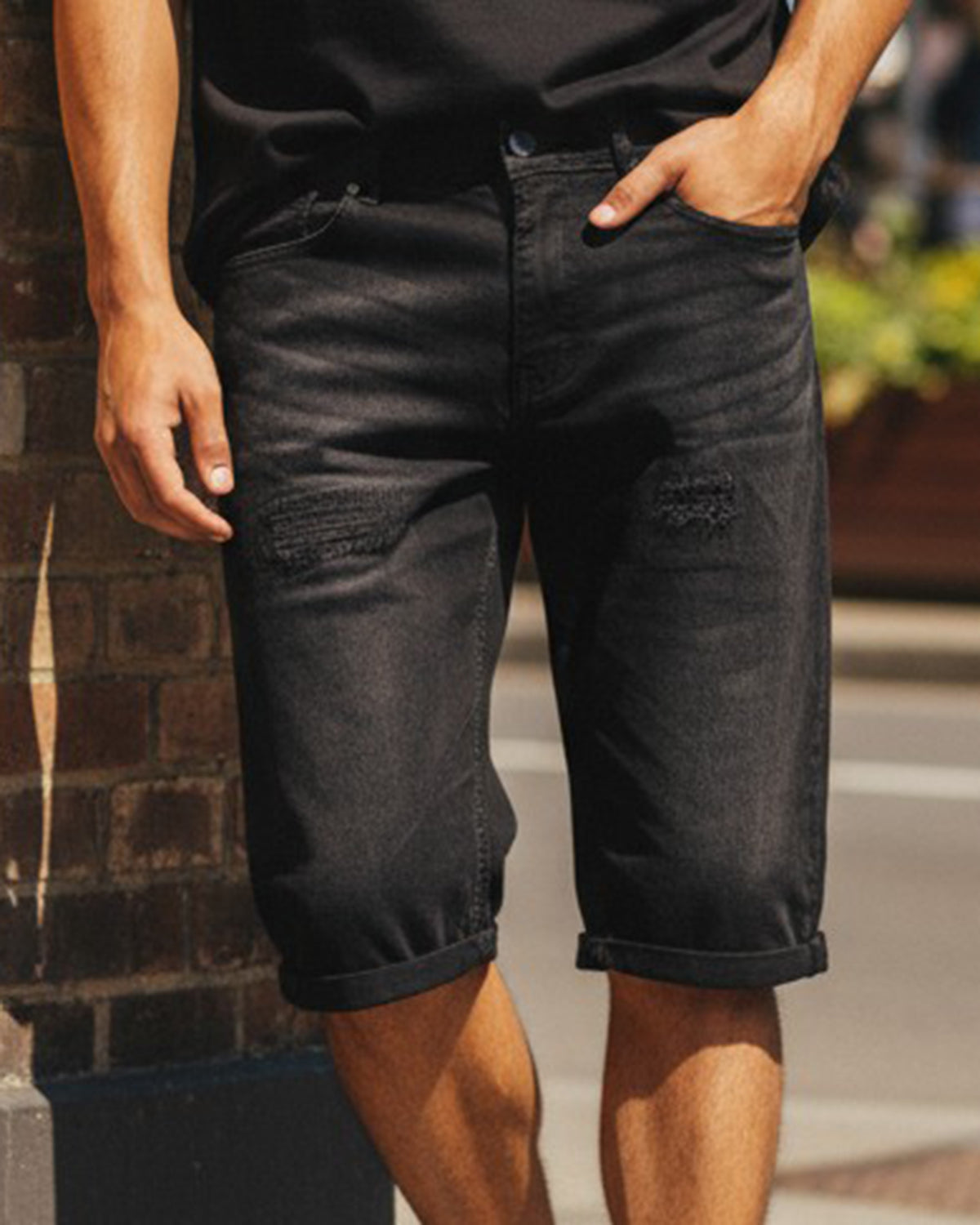 Eminent Men's Denim Short - Black, Men's Shorts, Eminent, Chase Value