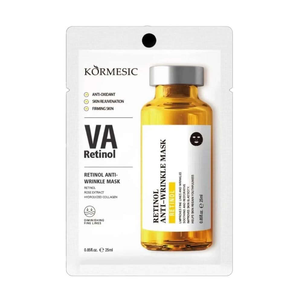 Kormesic Retinol Anti-Wrinkle Face Mask 25ml, Facial Masks, Chase Value, Chase Value