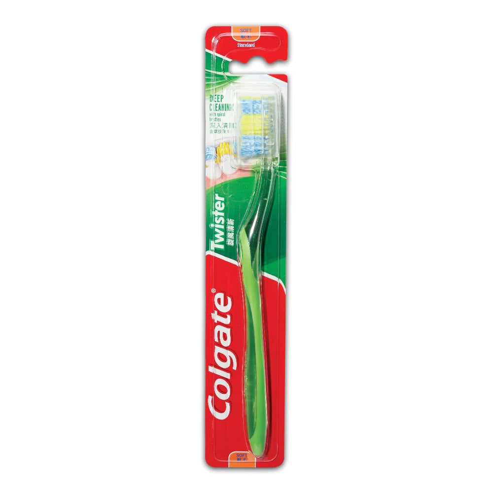 Colgate Tooth Brush Twister Soft - Green, Oral Care, Colgate, Chase Value