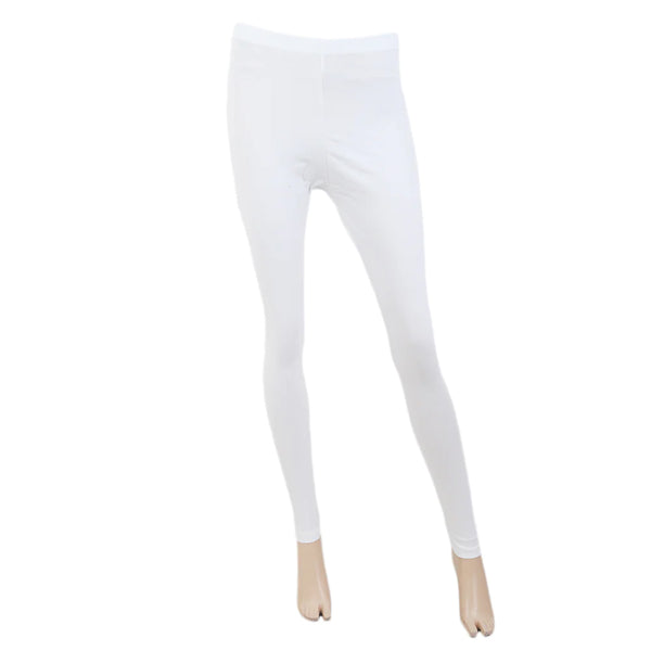 Women's Plain Tights - Off White, Women Pants & Tights, Chase Value, Chase Value