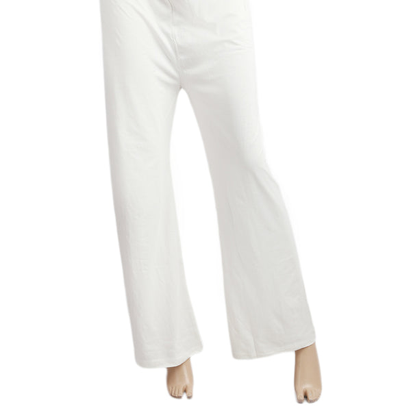 Women's Plain Flapper - White, Women Pants & Tights, Chase Value, Chase Value