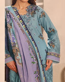 Zarineh Winter Muse Khaddar Printed Embroidered Suit - 3 Pc