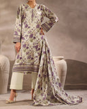 Zarineh Winter Muse Khaddar Printed Embroidered Suit - 3 Pc