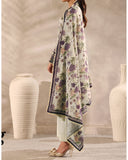 Zarineh Winter Muse Khaddar Printed Embroidered Suit - 3 Pc
