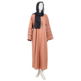 Women Abaya Front Zipper Pentax - Brown, Women Abayas, Chase Value, Chase Value