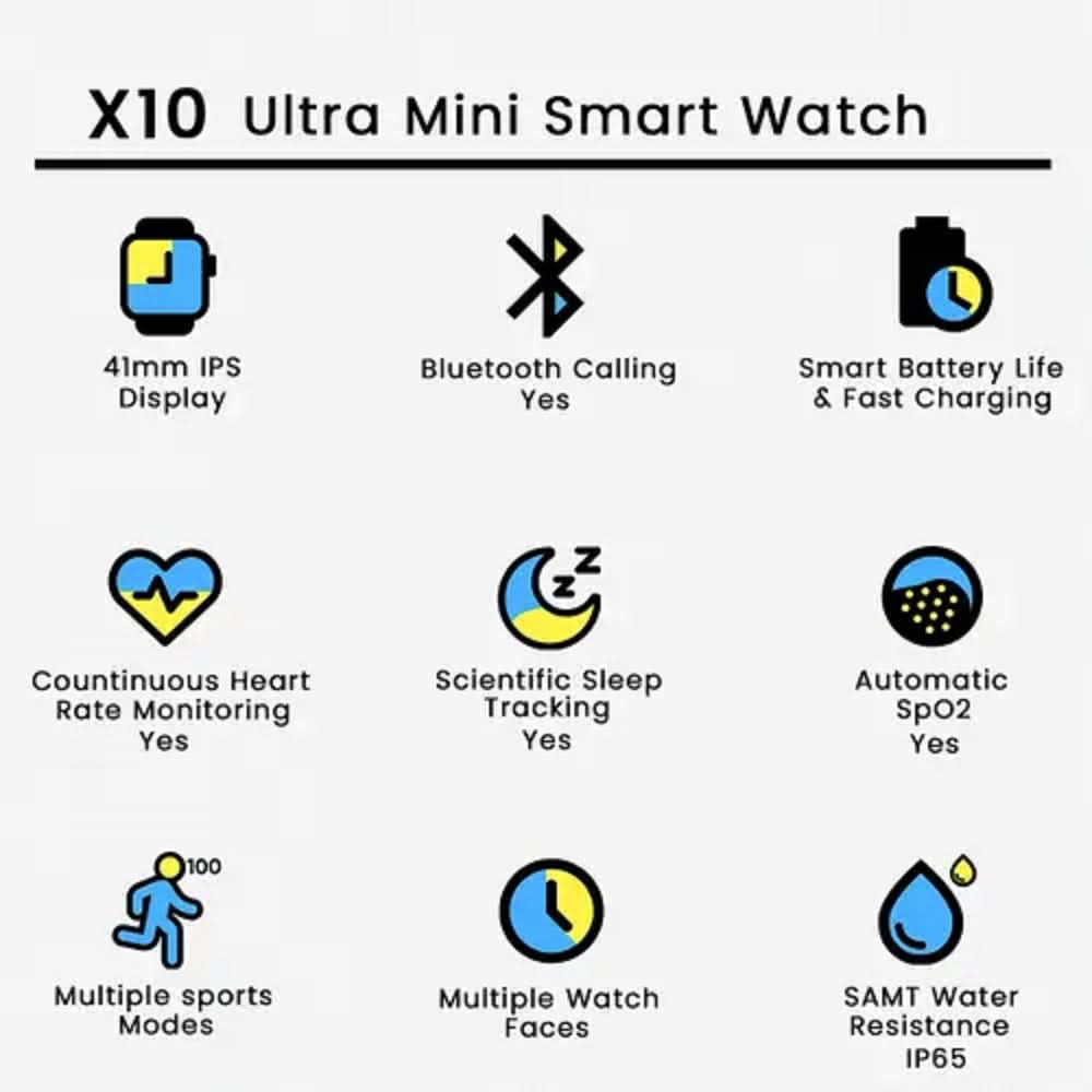 Datch Mini Smart Watch X10 Ultra Mini – Chase Value