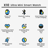 Smart Watch X10 Ultra Mini, Smart Watches, Chase Value, Chase Value