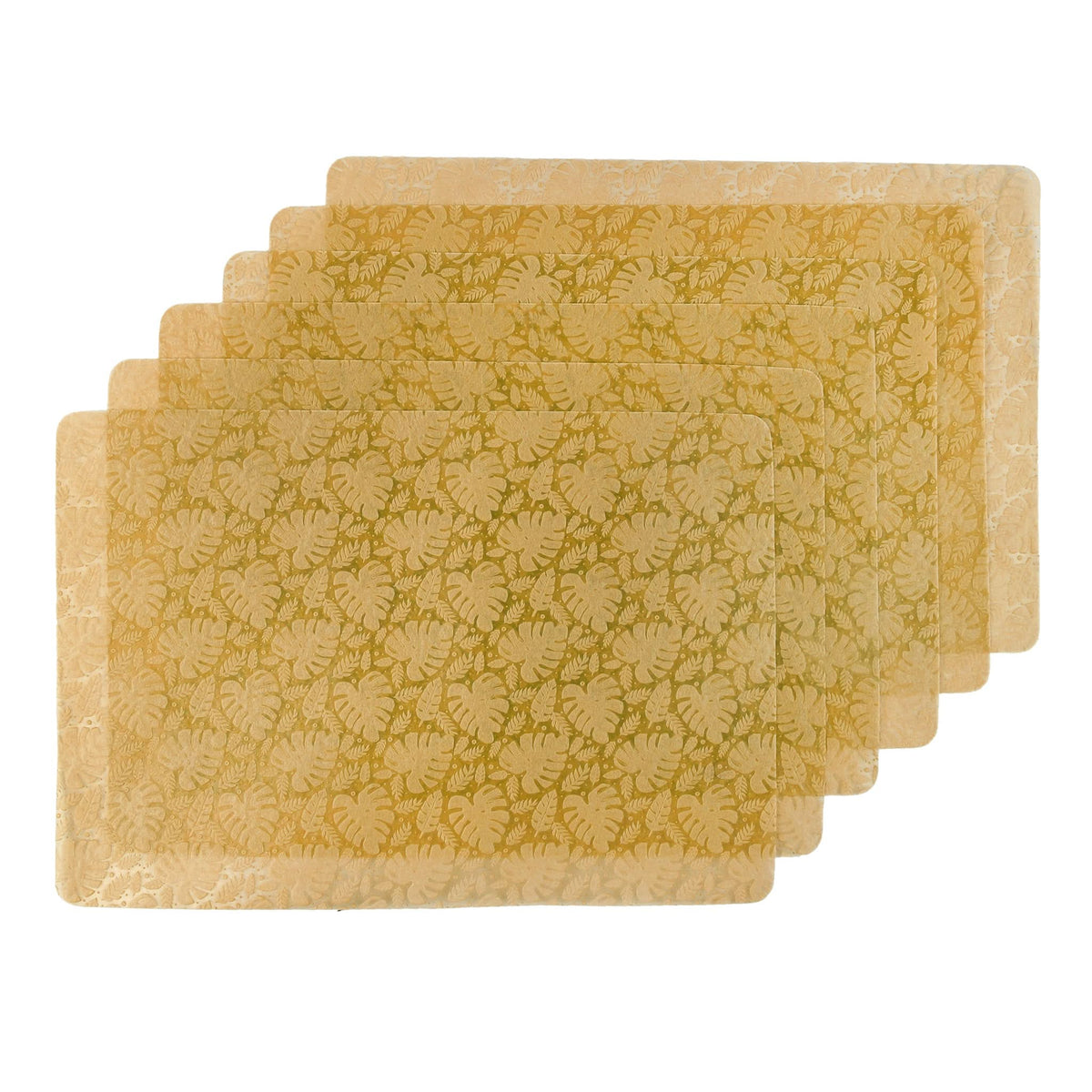 6Pcs Plastic Table Placemats 30*45CM - Yellow, Table Mat & Cover, Chase Value, Chase Value