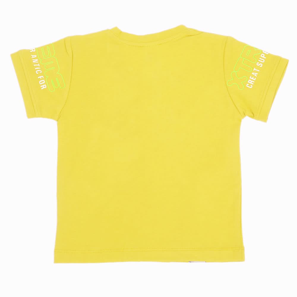 Boys Half Sleeves T-Shirt - Yellow, Boys T-Shirts, Chase Value, Chase Value