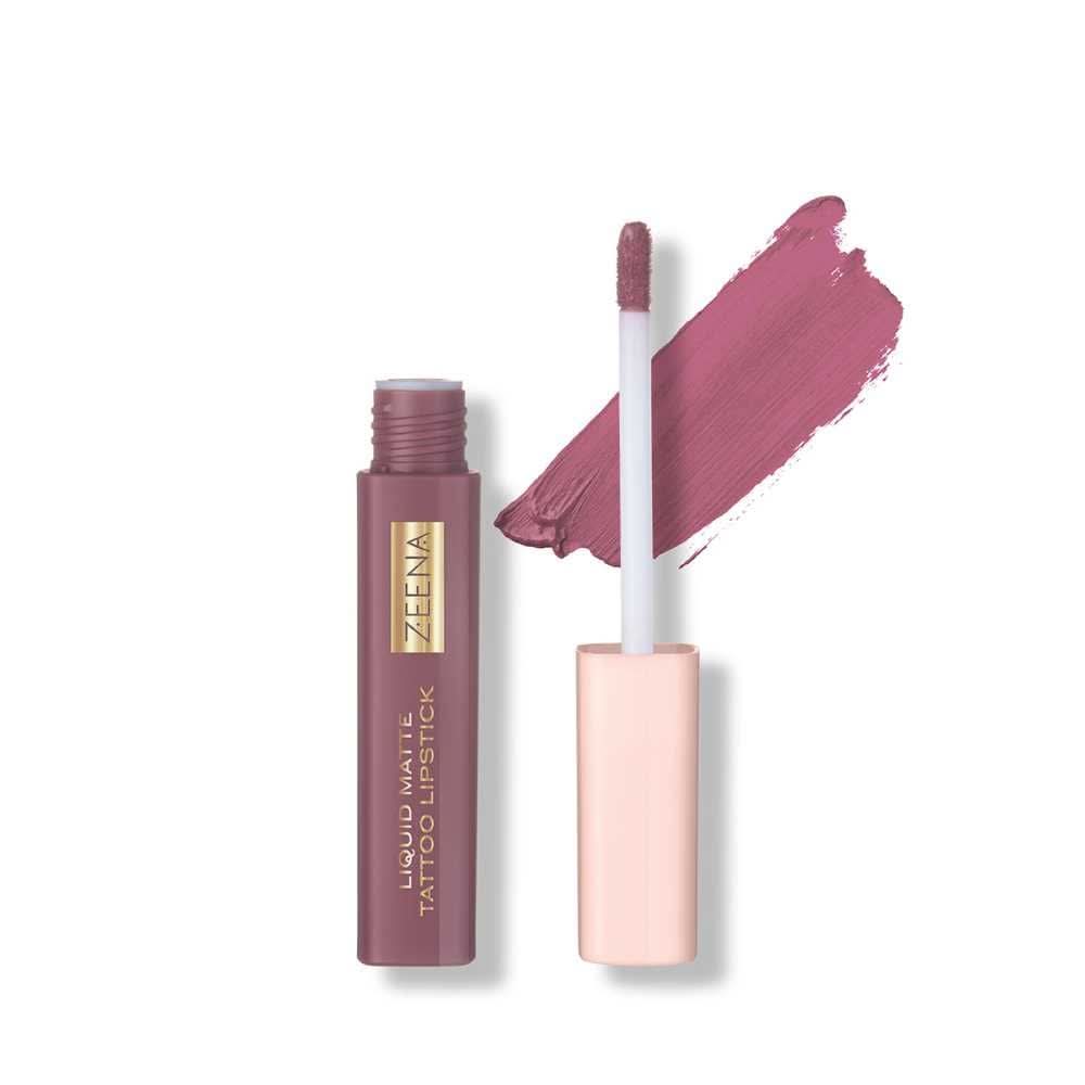 Zeena Liquid Matte Tattoo Lipstick, 030, Exotic Nude, Liquid Lipstick, Zeena, Chase Value