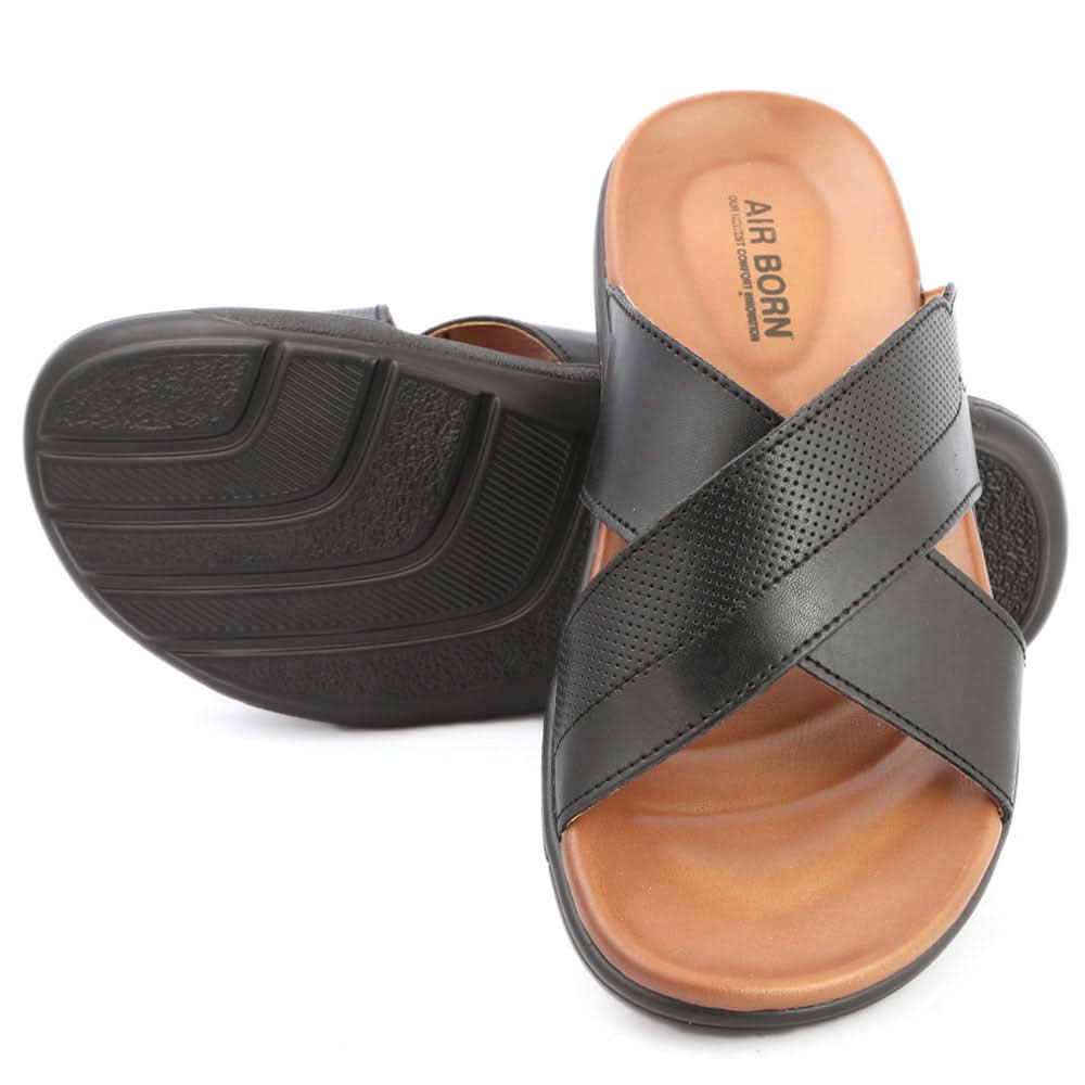 Men's Slippers (003) - Black, Men, Slippers, Chase Value, Chase Value