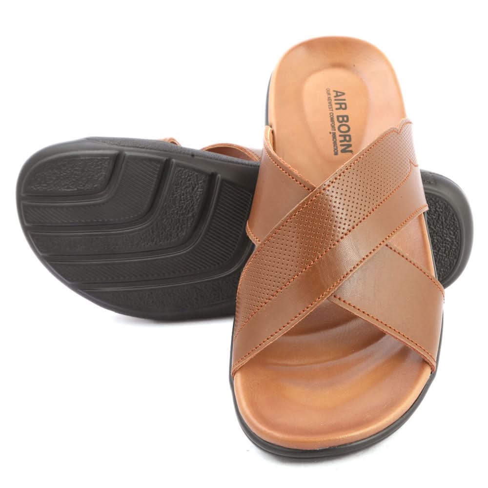 Men's Slippers (003) - Brown, Men, Slippers, Chase Value, Chase Value