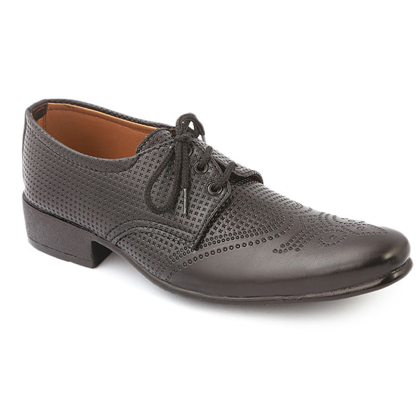 Boys Formal Shoes (002) - Black, Kids, Boys Formal Shoes, Chase Value, Chase Value