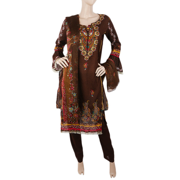 Khadde Printed Lawn 3 Piece Un-Stitched Suit - 004, Women, 3Pcs Shalwar Suit, United Textiles, Chase Value