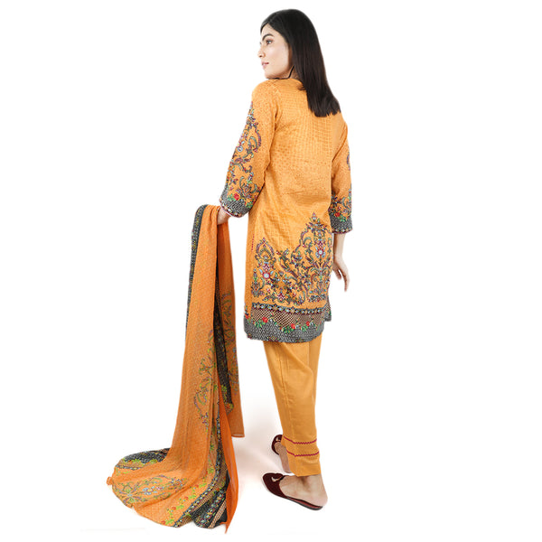 Khadde Printed Lawn 3 Piece Un-Stitched Suit - 005, Women, 3Pcs Shalwar Suit, United Textiles, Chase Value