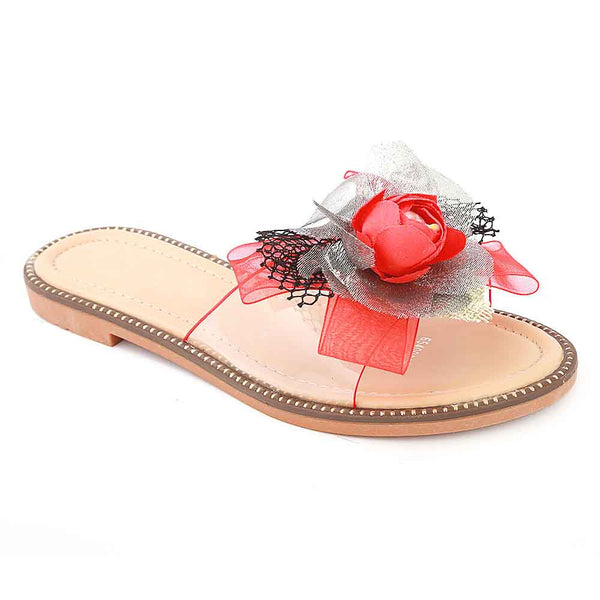 Girls Fancy Slippers 006 - Red, Kids, Girls Slippers, Chase Value, Chase Value