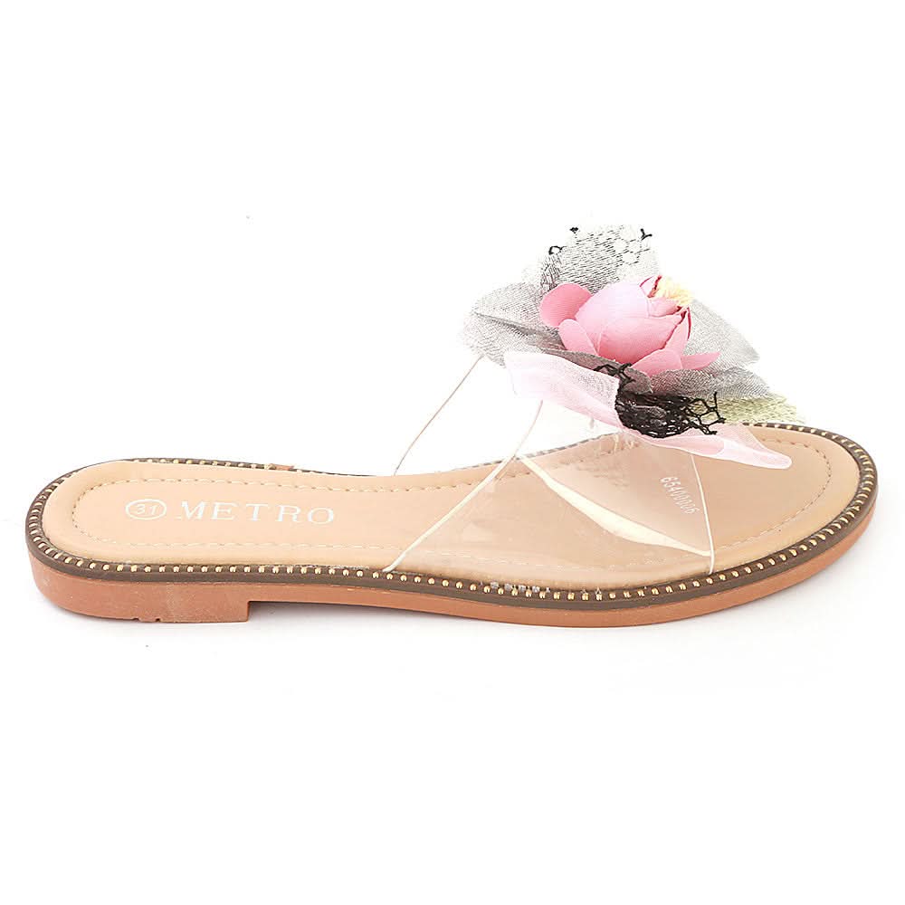 Girls Fancy Slippers 006 - Pink, Kids, Girls Slippers, Chase Value, Chase Value