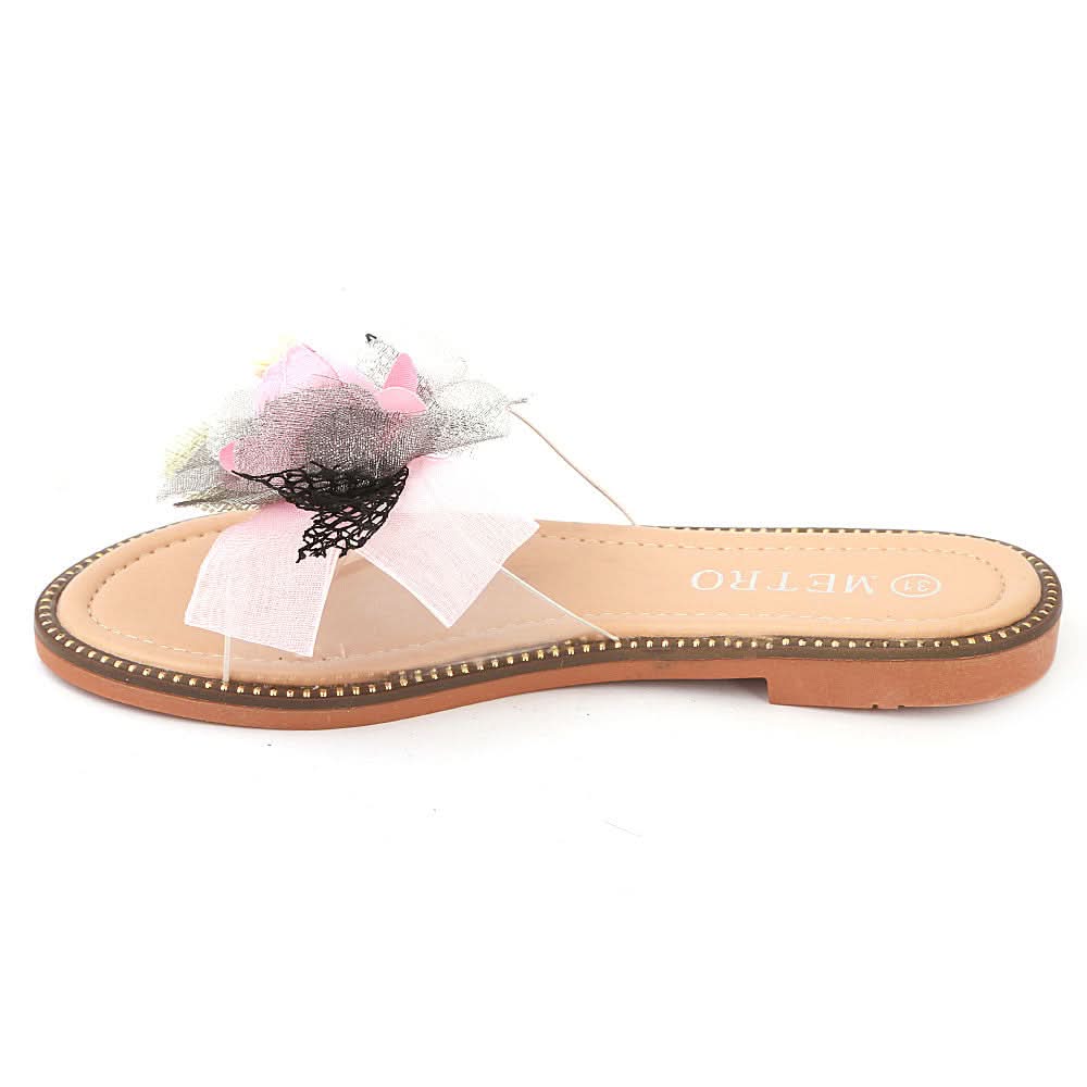 Girls Fancy Slippers 006 - Pink, Kids, Girls Slippers, Chase Value, Chase Value