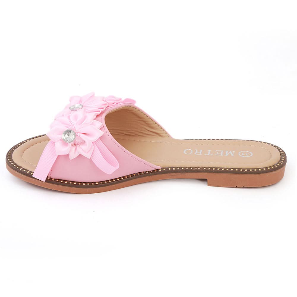 Girls Fancy Slippers 007 - Pink, Kids, Girls Slippers, Chase Value, Chase Value