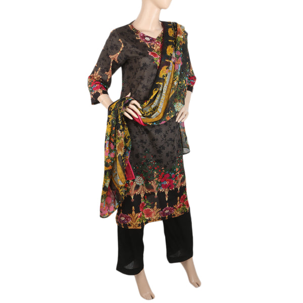 Khadde Printed Lawn 3 Piece Un-Stitched Suit - 008, Women, 3Pcs Shalwar Suit, United Textiles, Chase Value