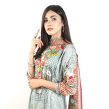 Khadde Printed Lawn 3 Piece Un-Stitched Suit - 009, Women, 3Pcs Shalwar Suit, United Textiles, Chase Value