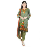 Khadde Printed Lawn 3 Piece Un-Stitched Suit - 010, Women, 3Pcs Shalwar Suit, United Textiles, Chase Value