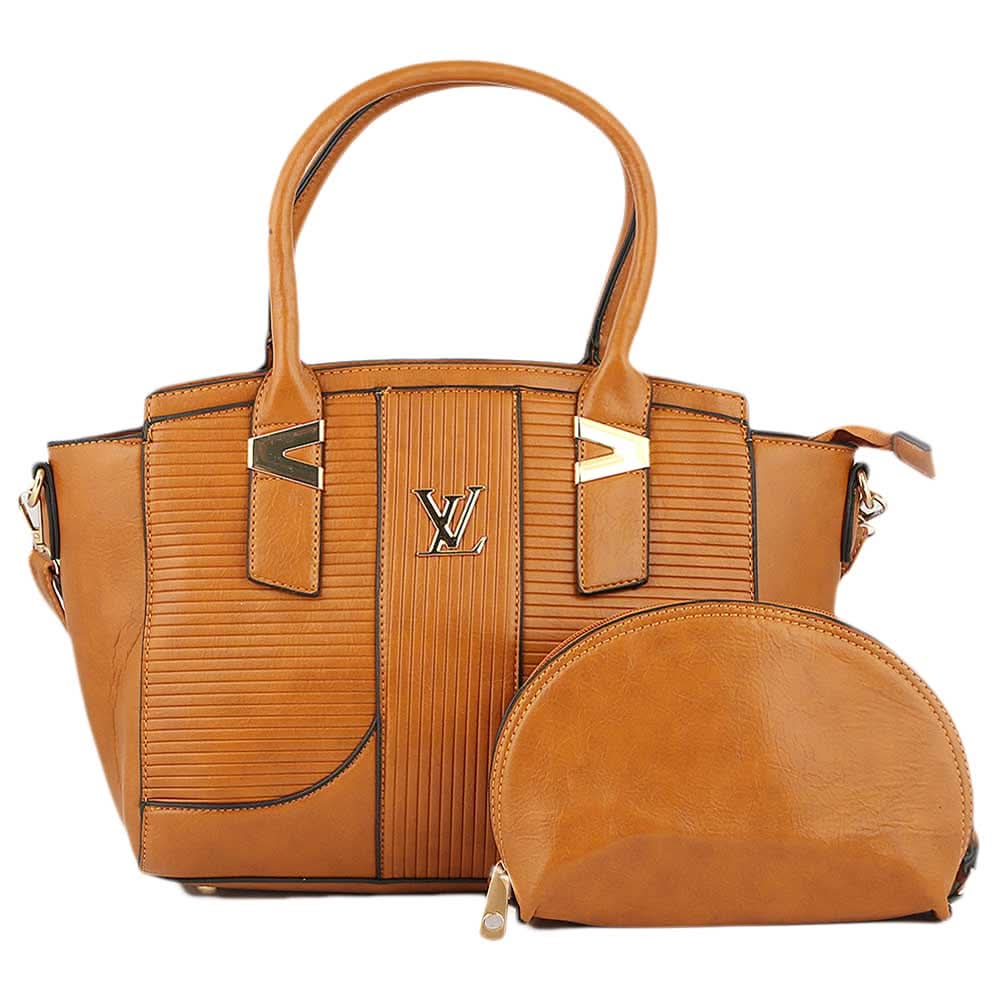 Women's Handbag 2 Pcs (Y-0162) - Yellow, Women, Bags, Chase Value, Chase Value