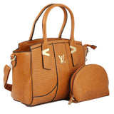 Women's Handbag 2 Pcs (Y-0162) - Yellow, Women, Bags, Chase Value, Chase Value