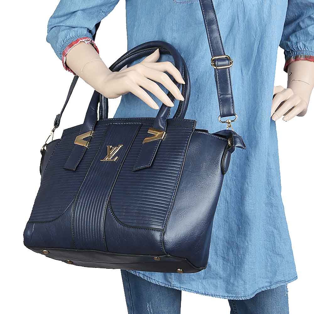 Women's Handbag 2 Pcs (Y-0162) - Blue, Women, Bags, Chase Value, Chase Value