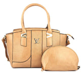 Women's Handbag 2 Pcs (Y-0162) - Gold, Women, Bags, Chase Value, Chase Value